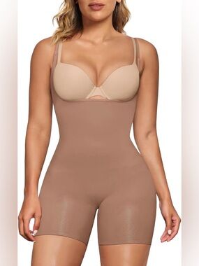 Open Bust Shapewear Tummy Control Bodysuit